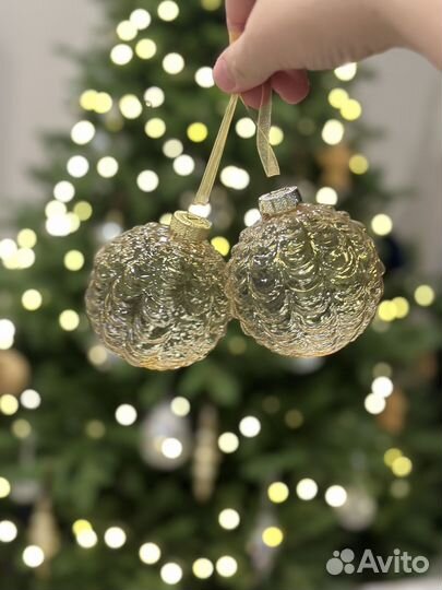 Стеклянные елочные шары