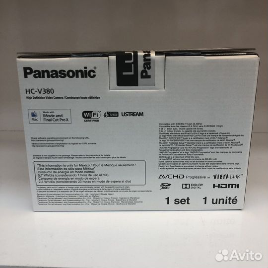 Видеокамера Panasonic HC-V380
