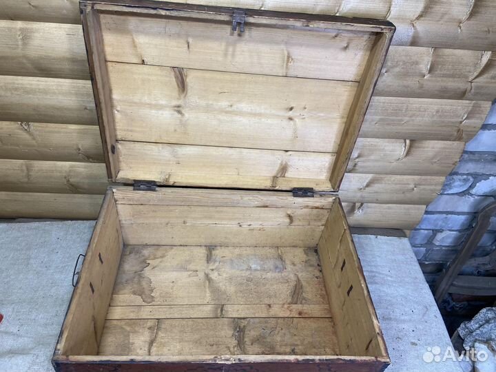 Сундук 5 Красный С Ракушками Расписной