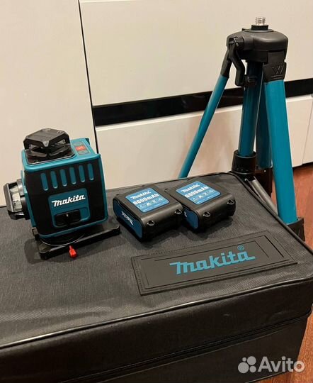 Лазерный уровень makita 4D нивелир 16 лин 6000mah