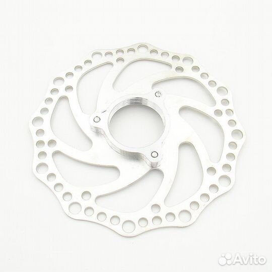 Диск тормозной вело 140 мм с адаптером на резьбе 3