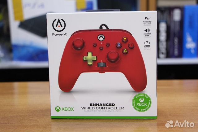 Геймпад проводной PowerA Red Xbox One/Series/PC