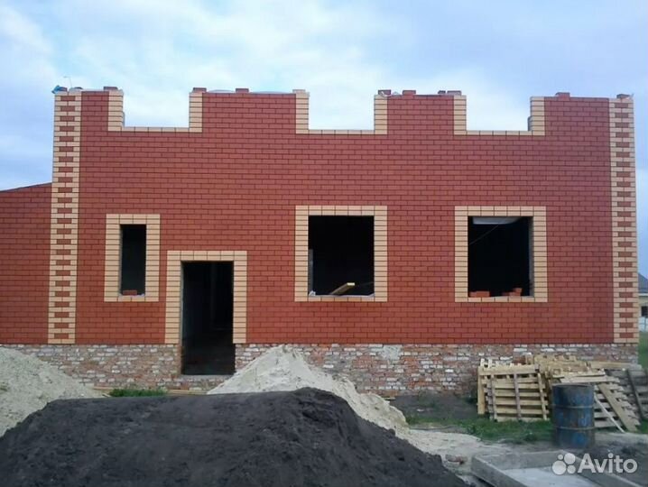 Кирпич облицовочный красный