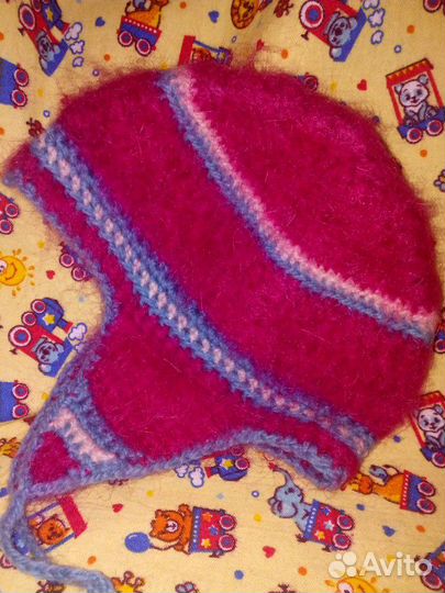 Шапка мохер детская