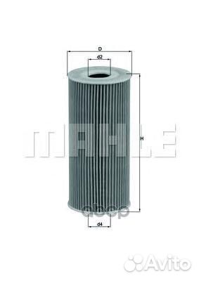 Фильтр масл.porsche OX366D Mahle/Knecht