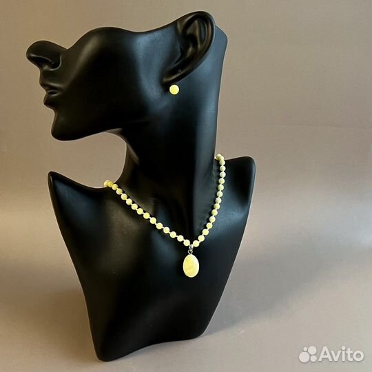 Серьги гвоздики пуссеты янтарные