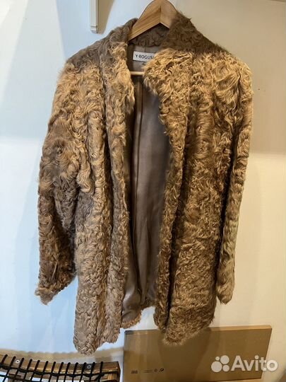 Шуба пальто тедди козлик натуральный