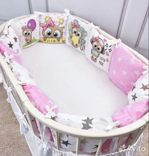 Бортики в детскую кроватку