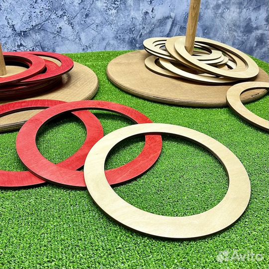 Настольная игра из дерева Кольцебросы М