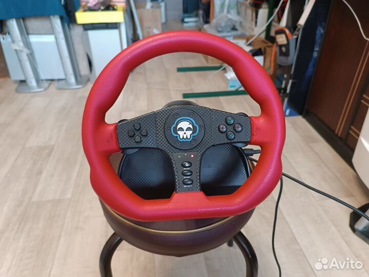 Игровой руль с педалями для pc/ps