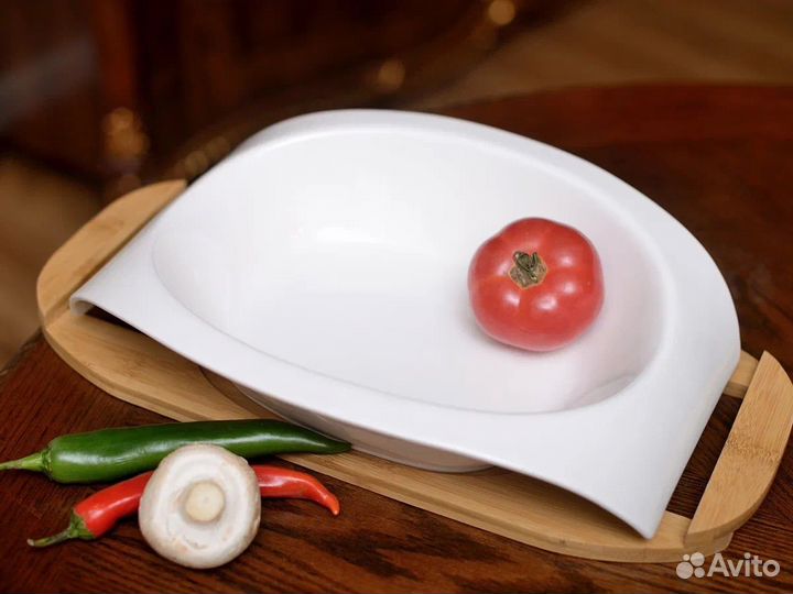 Блюдо на подставке, салатник большой