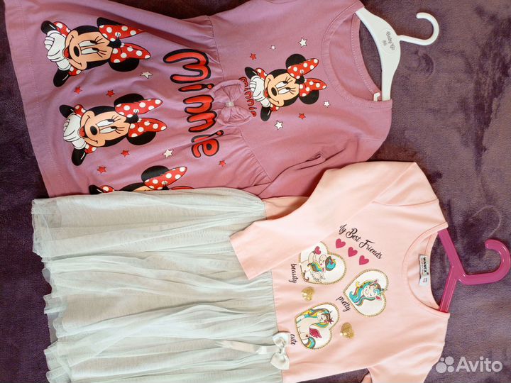 Платья пакетом на девочку 104 110