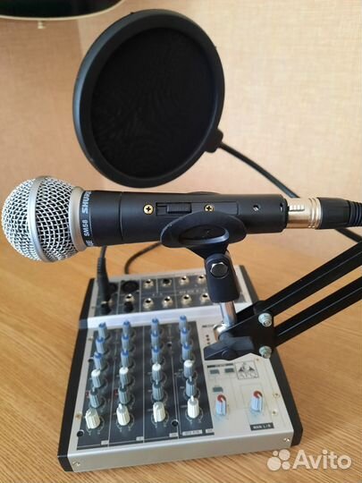 Shure sm 58 + микшер