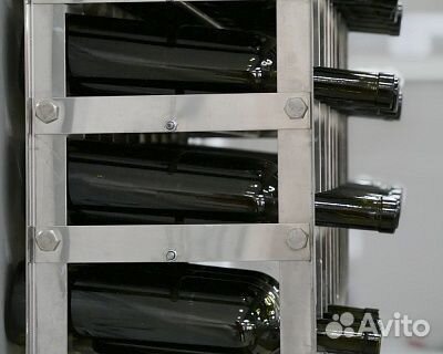 Стеллаж для 400 винных бутылок нерж.сталь