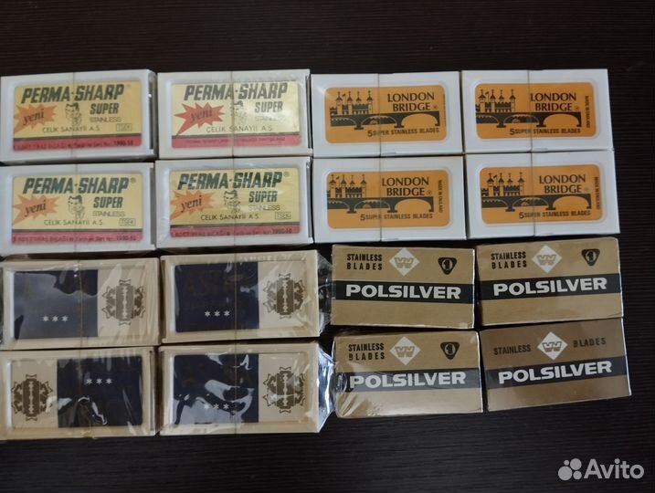 Лезвия опасные для бритвы СССР 4 пачки