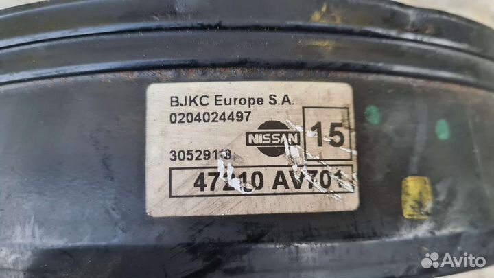 Вакуумный усилитель тормозов Nissan Primera P12