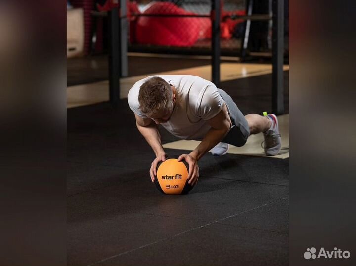 Медбол 3 кг высокой плотности Starfit