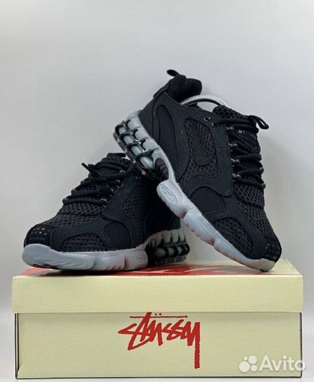 Nike x Stussy Air Zoom Spiridon Cage 2 Black