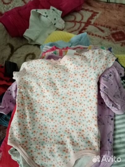 Детская одежда для девочек 74 80 пакетом