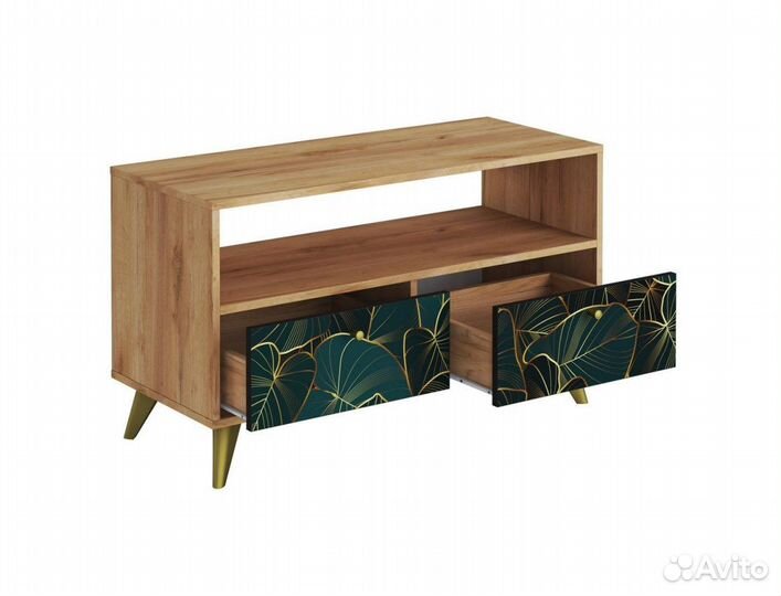 Тумба тв Дуб крафт золотой/уф фотопечать