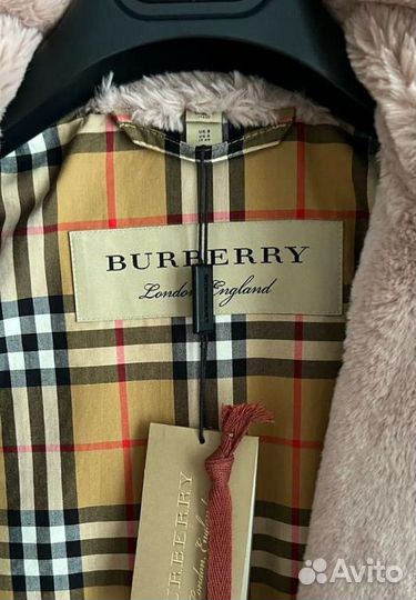 Новая плюшевая шуба Burberry