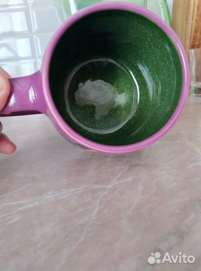 Кружка яркая, новая, Кот колдун