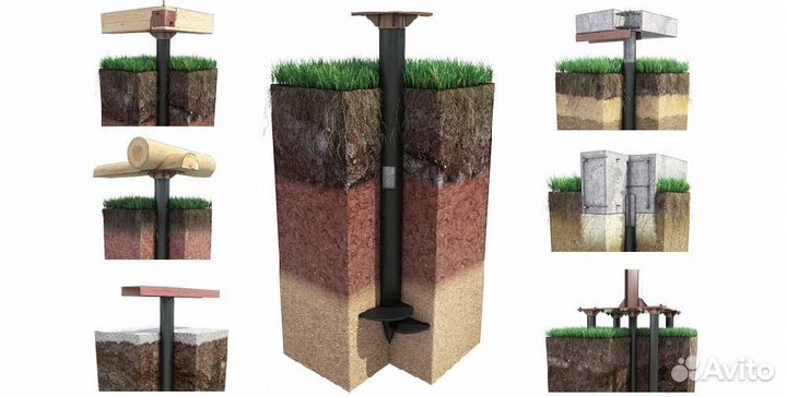 Винтовые сваи для фундамента