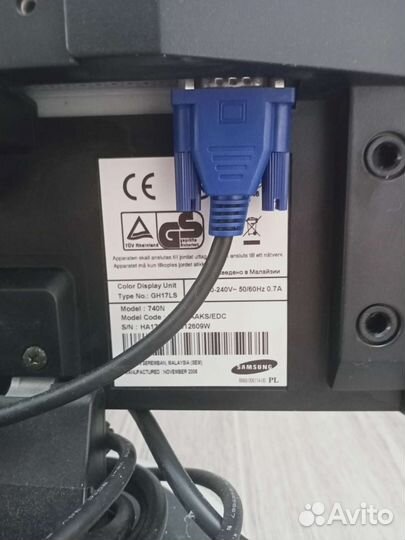 Монитор Samsung Sync Master 740n