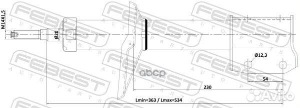 Амортизатор передний GAS.twin tube 24110002F