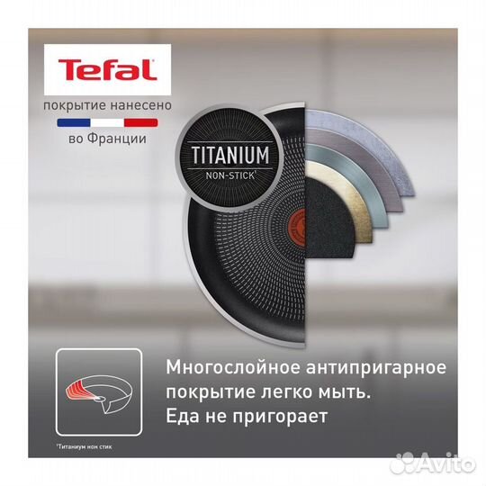 Новая сковорода Tefal 24 см (не для индукции)