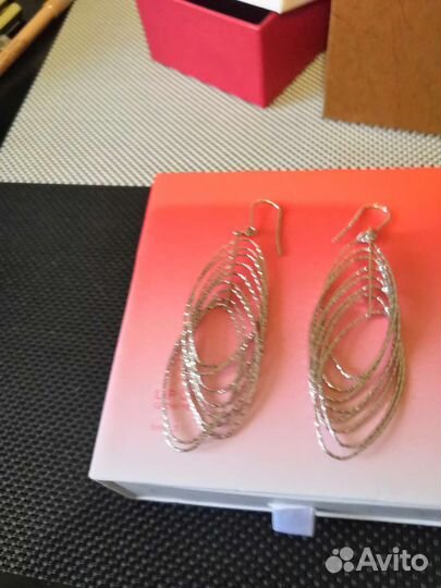 Серебряные серьги sunlight