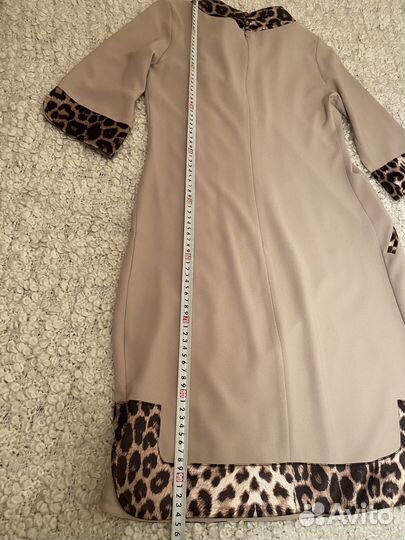 Платье новое с Леопардовой отделкой S