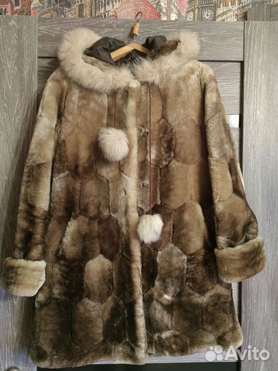 Шуба для девочки цигейка