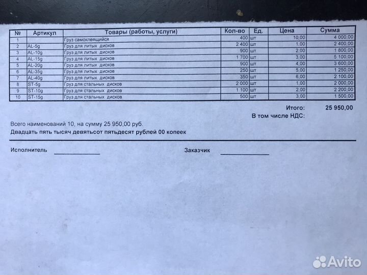 Грузики Балансировочные для шиномонтажа