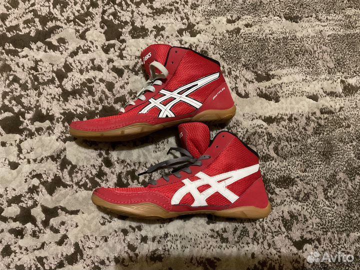 Борцовки asics matflex 5 красные
