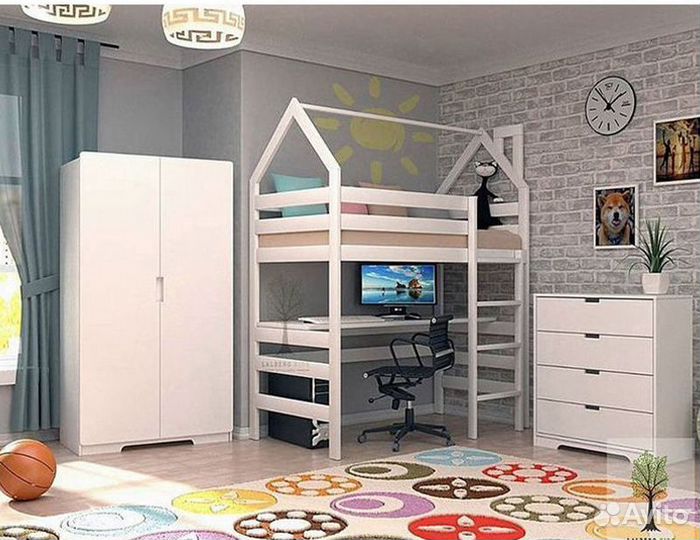 Детская кровать чердак