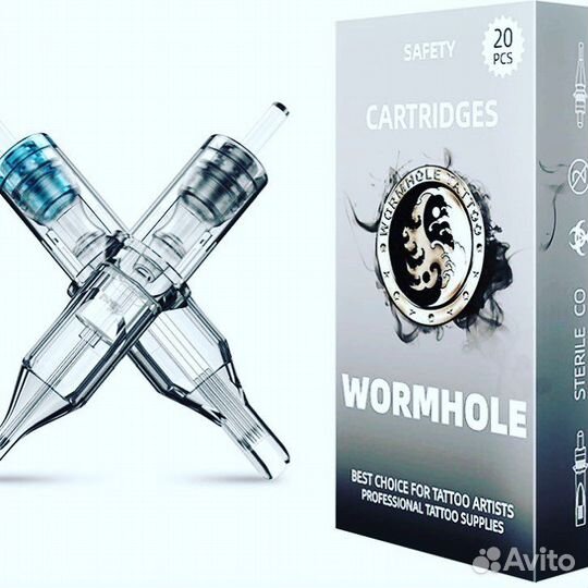 Тату картриджи womhole пачка 20шт RL RM