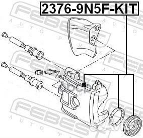 Поршень суппорта 2376-9N5F-KIT 2376-9N5F-KIT Fe