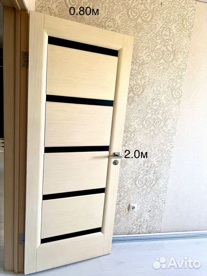 Межкомнатные двери с коробкой, ручкой, замками