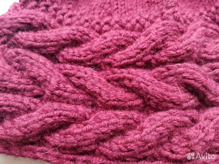 Шапка женская вязаная ручная работа