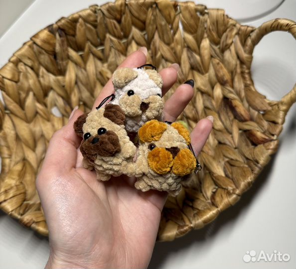 Брелоки подвески вязаные ручная работа