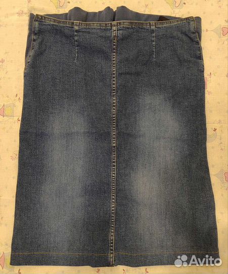 Джинсовая юбка для беременных