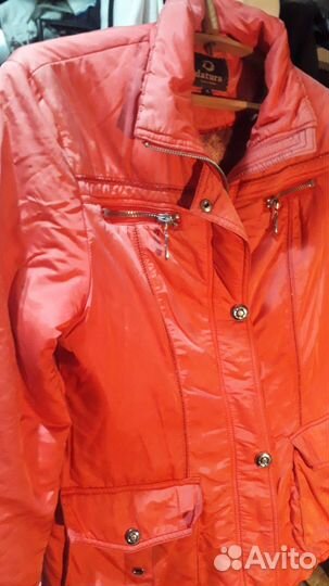 Куртка зимняя женская 48 50 розовая