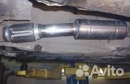 Ремонт гофры глушителя Митсубиши