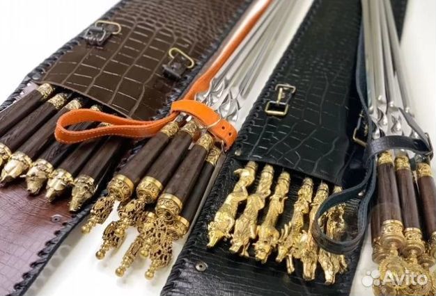 Шампуры с деревянной ручкой. Доставка за 2 часа