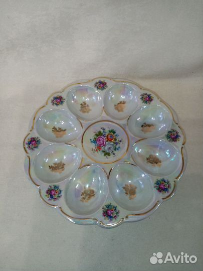 Блюдо (менажница) - подставка для яиц, Чехия