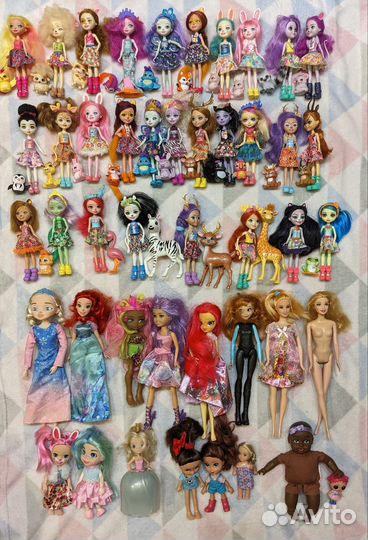 Оригинальные Барби Энчантималс куклы Дисней Мателл