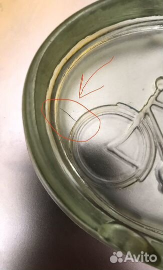 Пепельница стекло винтаж