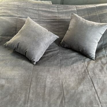 Покрывало на кровать 240 260 серое