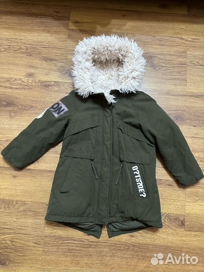 Парка куртка зима осень zara для девочки 110 116 р